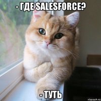 - где salesforce? - туть