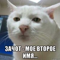  зачот - мое второе имя...