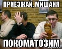 приезжай, мишаня покоматозим