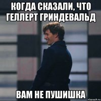 когда сказали, что геллерт гриндевальд вам не пушишка