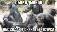 сбор админов обсуждают скрипты ресурса