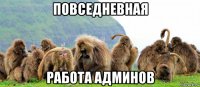 повседневная работа админов