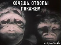 хочешь, стволы покажем 