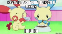 крутые пакимоны плюсл и минун няшки