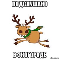 подслушано в экогороде