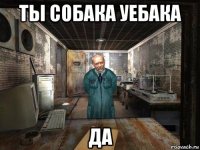 ты собака уебака да
