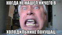 когда не нашел ничего в холодильнике покушац