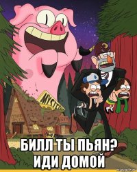  билл ты пьян? иди домой