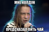 мне колдун предсказал пить чай