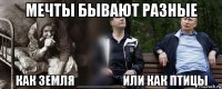 мечты бывают разные как земля ______ или как птицы