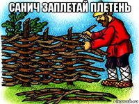 санич заплетай плетень 