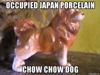 occupied japan porcelain chow chow dog