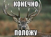 конечно положу