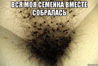 вся моя семейка вместе собралась 