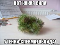 вот какая сила у генки-сперматозоида!