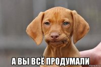  а вы всё продумали