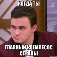 когда ты главный кремлесос страны