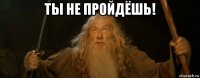 ты не пройдёшь! 