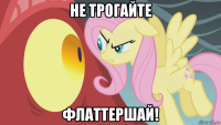не трогайте флаттершай!