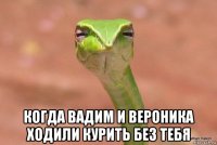  когда вадим и вероника ходили курить без тебя