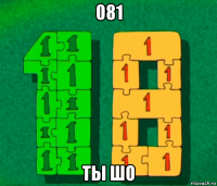 081 ты шо