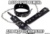 а это точно ремень для гидроусилителя?