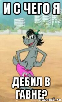 и с чего я дебил в гавне?