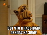  вот что я называю припас на зиму
