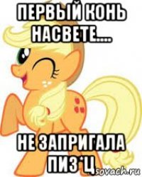 первый конь насвете.... не запригала пиз*ц