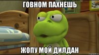 говном пахнешь жопу мой дилдан