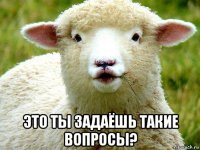  это ты задаёшь такие вопросы?