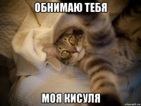 обнимаю тебя моя кисуля
