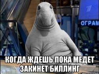  когда ждешь пока медет закинет биллинг