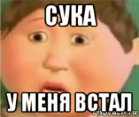сука у меня встал