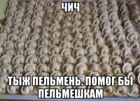 чич тыж пельмень. помог бы пельмешкам