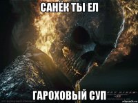 санёк ты ел гароховый суп