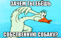зачем ты ебёшь собственную собаку?