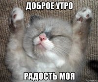 доброе утро радость моя