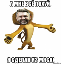 а мне всё похуй, я сделан из мяса!