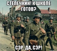 стёпечкин! к школе готов? сэр, да, сэр!