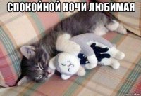 спокойной ночи любимая 