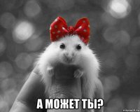  а может ты?