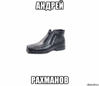 андрей рахманов