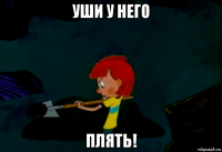 уши у него плять!