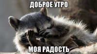 доброе утро моя радость