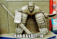  0 на 0 будет -10