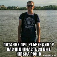  питання про ребрендинг у нас піднімається вже кілька років