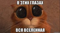 в этих глазах вся вселенная