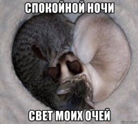 спокойной ночи свет моих очей