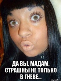  да вы, мадам, страшны не только в гневе...